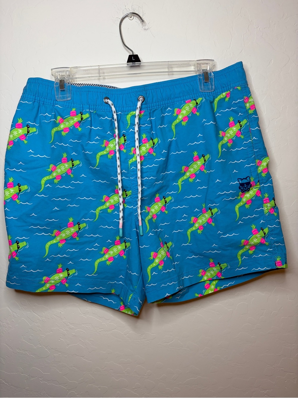 Party Pants with Alligator Float Swim Trunks